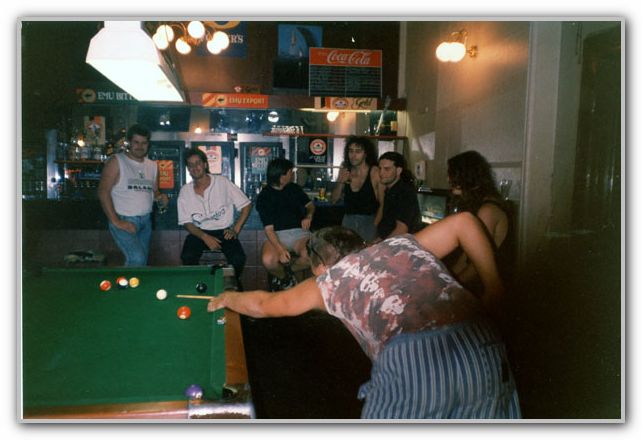 DJ with friends at Old Melbourne Pub circa 1991